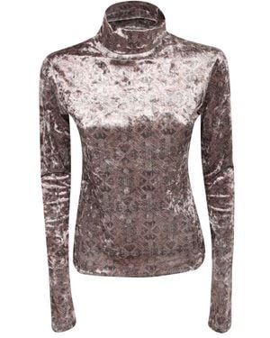 Pierre Louis Mascia Long Sleeve Tops - Brown