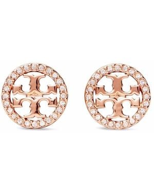 Tory Burch Kristall Schmetterling Ohrstecker - Mettallic