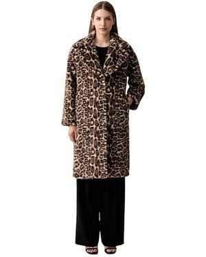 Joseph Ribkoff Single-Breasted Coats - Marrone