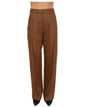 Elisabetta Franchi Wide Trousers - Brown