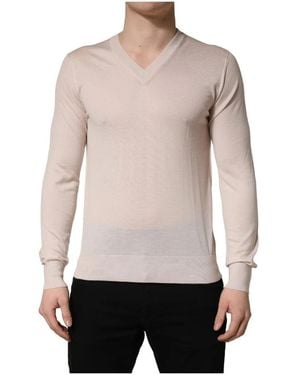 Dolce & Gabbana Cashmere Knitwear - Natural