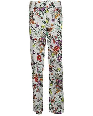 5 PROGRESS Straight Trousers - Blanco