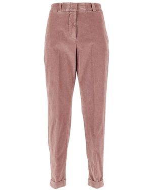 Peserico Slim-Fit Broeken - Rood