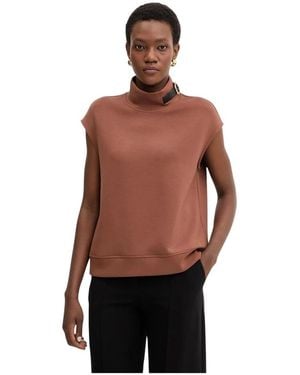 KARL LAGERFELD Overhemden ,Bruin ,Polyester Stretch Knit Blouse - Rood