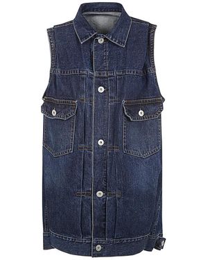 Sacai Jassen ,Blauw ,Denim Denim Vest