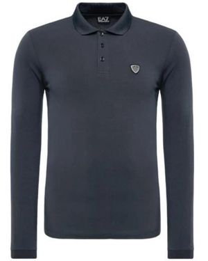 EA7 Blaues Polo-Shirt 8Npf95Pj03Z1578