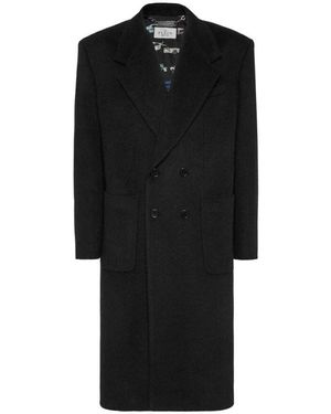 Philipp Plein Double-Breasted Coats - Noir