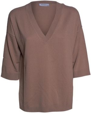 Kangra V-Neck Knitwear - Brown