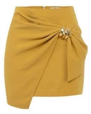 Elisabetta Franchi Short Skirts - Yellow