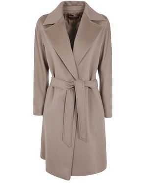 Max Mara Jassen ,Bruin ,Belted Coats