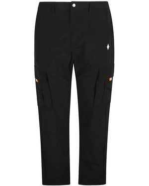 Marcelo Burlon Cropped Trousers - Black
