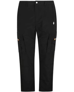 Marcelo Burlon Straight Trousers - Black