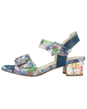 Laura Vita Bunte Damensandalen - Blau