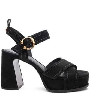 Ash High Heel Sandals - Black
