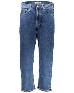 Tommy Hilfiger Harper bestickte blaue baumwolljeans
