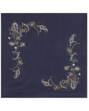 Etro Accessoires ,Blauw ,Zijden Sjaals