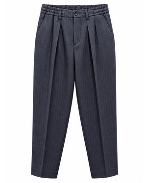 BE ABLE Dominique Pinstripe Broek - Blauw