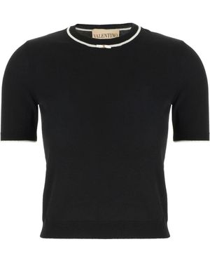 Valentino Garavani Round-Neck Knitwear - Negro