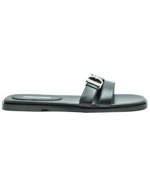 DSquared² Zwarte Leren Sandalen Lente/Zomer - Groen