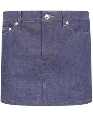 A.P.C. Rokken ,Blauw ,Denim Denim Skirts