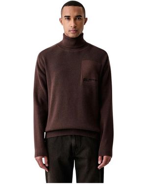KARL LAGERFELD Regulärer Rollkragenpullover - Braun