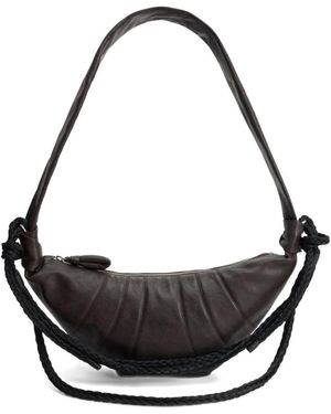 Lemaire Braid Medium Croissant Bag - Schwarz