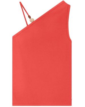 FABIENNE CHAPOT Sleeveless Tops - Rojo