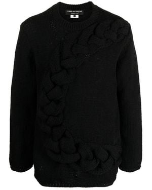 Issey Miyake Round-Neck Knitwear - Black
