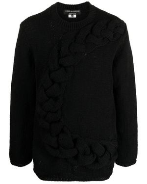HOMME PLUS Truien & Vesten ,Zwart ,Zwarte Sweaters Voor Mannen