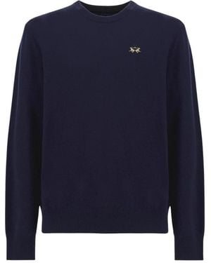 La Martina Logo-Pullover - Blau