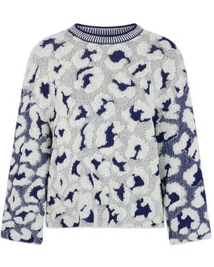 Marc Cain Round-Neck Knitwear - Blu
