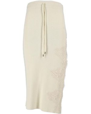 Ermanno Scervino Midi Skirts - Naturel