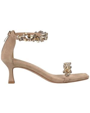 Alma En Pena. High Heel Sandals - Metallic