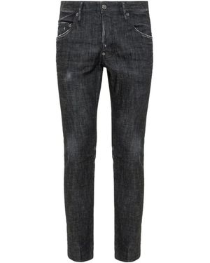 DSquared² Jeans Negros Ss 22 Algodón Elastano, Mujer, Talla - Gris