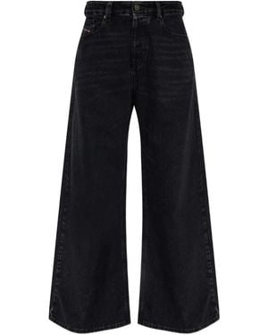 DIESEL Jeans ,Zwart ,Wide Jeans - Blauw