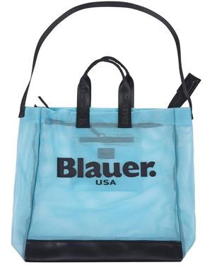 Blauer Tassen ,Blauw ,Net Winkelmand Blauw Vrouw