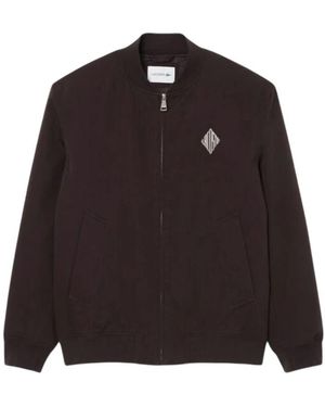 Lacoste Hoodies & Sweatvesten ,Bruin ,Zip-Throughs