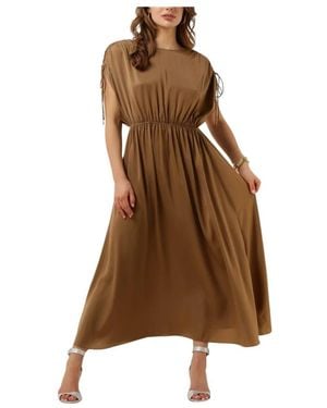 Second Female Midi Dresses - Bruin