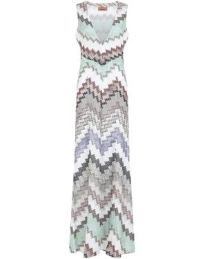 Missoni Maxi Dresses - Metálico