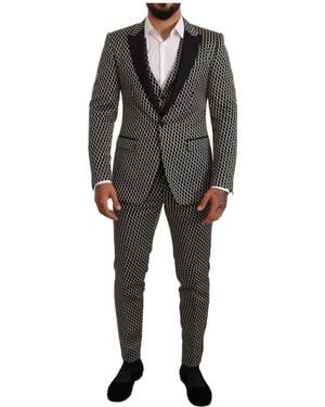 Dolce & Gabbana Single Breasted Suits - Black