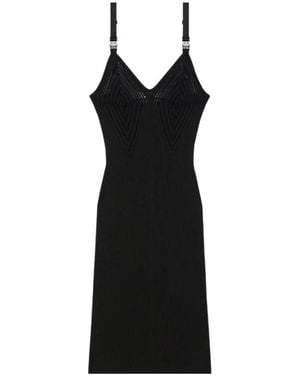 Givenchy 4G Buckle Strap Knit Mini Dress - Zwart