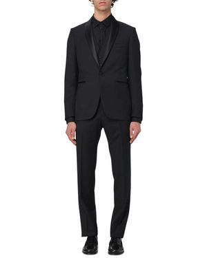 Tagliatore Single Breasted Suits - Black