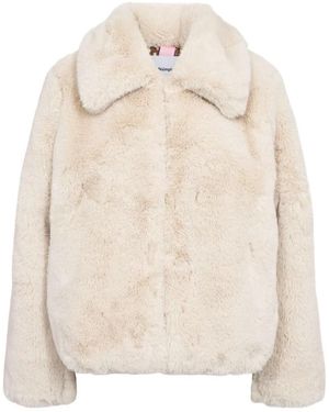 Numph Jassen ,Faux Fur & Shearling Jassen - Naturel
