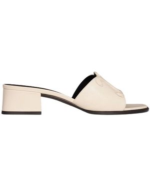 Celine Heeled Mules - Blanco