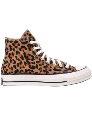 Converse Chuck 70 Leopard Pony Hair - Braun