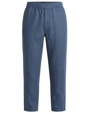 Lyle & Scott Broeken ,Blauw ,Straight Broeken