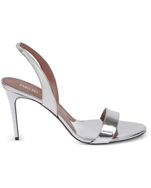 Paris Texas Schoenen ,Grijs ,Leer Vera Metallic Slingback Sandalen