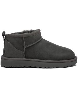 UGG Schoenen ,Grijs ,Polyester Classic Ultra Mini Boot - Zwart