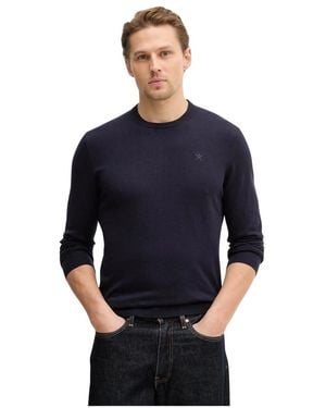 Hackett Round-Neck Knitwear - Blu