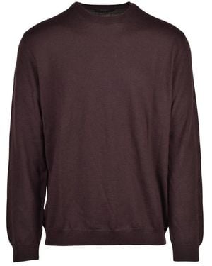 Slowear Rundhals-Pullover - Braun
